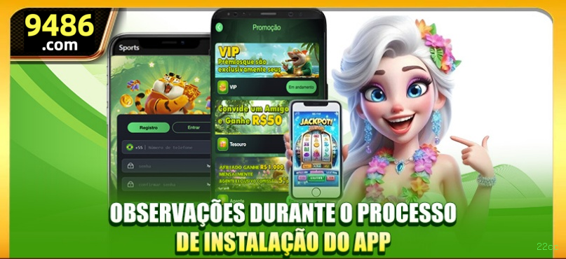 Comparação APP mobile vs versão web da 22cc